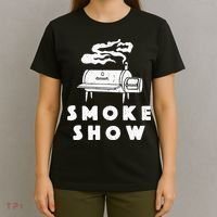 Smoke Show Funny BBQ Grilling Meat Grill Burnt Ends Barbecue T-Shirt thumb 4
