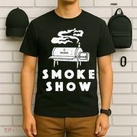 Smoke Show Funny BBQ Grilling Meat Grill Burnt Ends Barbecue T-Shirt thumb 6