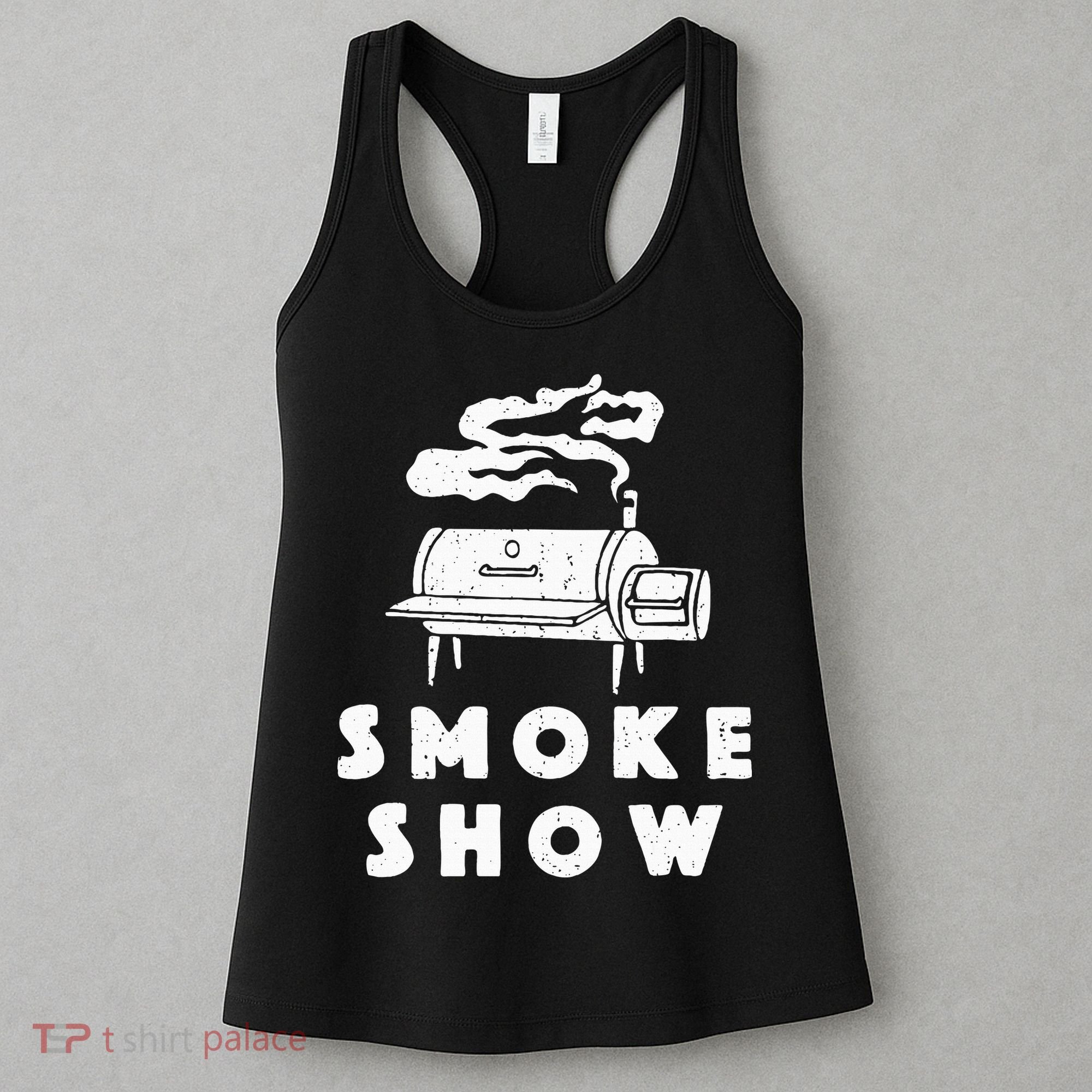 Smoke Show Funny BBQ Grilling Meat Grill Burnt Ends Barbecue Women's Tank Top