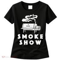 Smoke Show Funny BBQ Grilling Meat Grill Burnt Ends Barbecue Women's T-Shirt thumb 0
