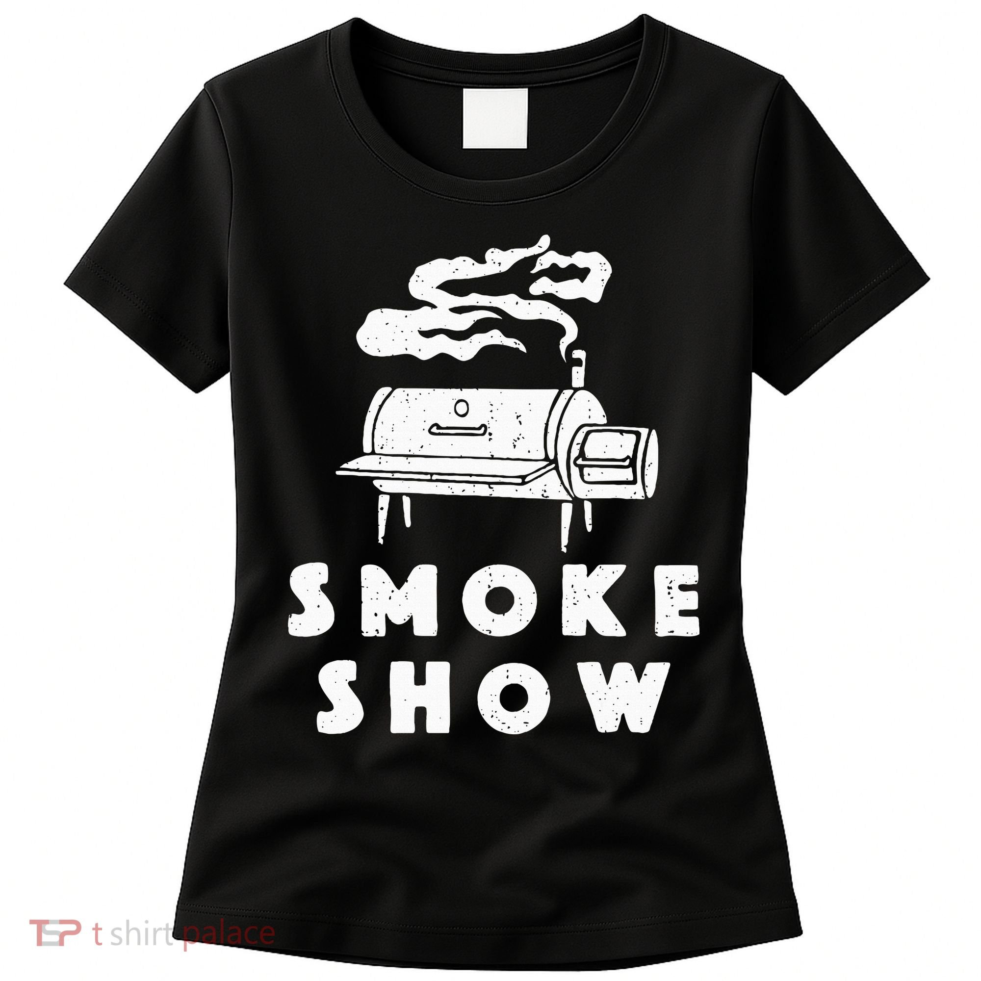 Smoke Show Funny BBQ Grilling Meat Grill Burnt Ends Barbecue Women's T-Shirt