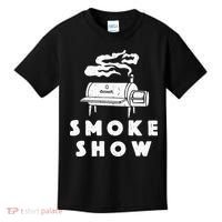 Smoke Show Funny BBQ Grilling Meat Grill Burnt Ends Barbecue Kids T-Shirt thumb 0
