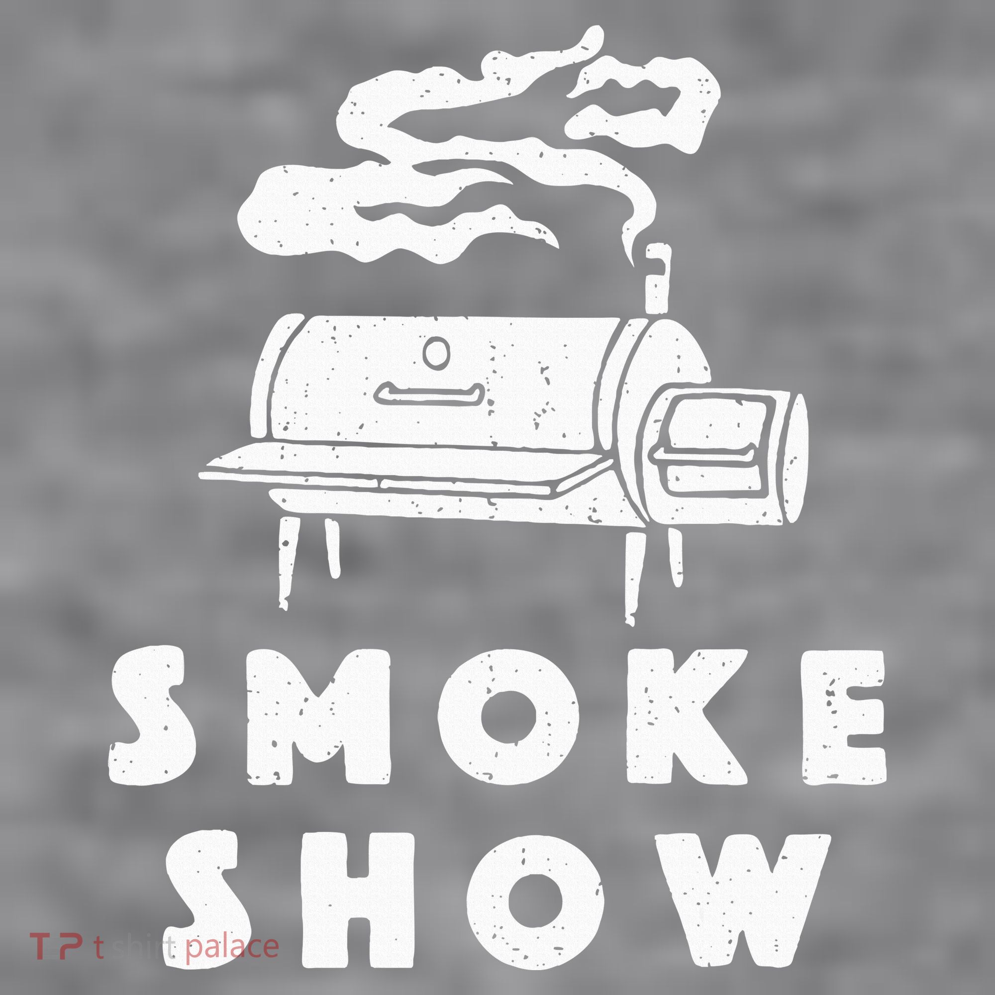 Smoke Show Funny BBQ Grilling Meat Grill Burnt Ends Barbecue Women's Racerback Cropped Tank