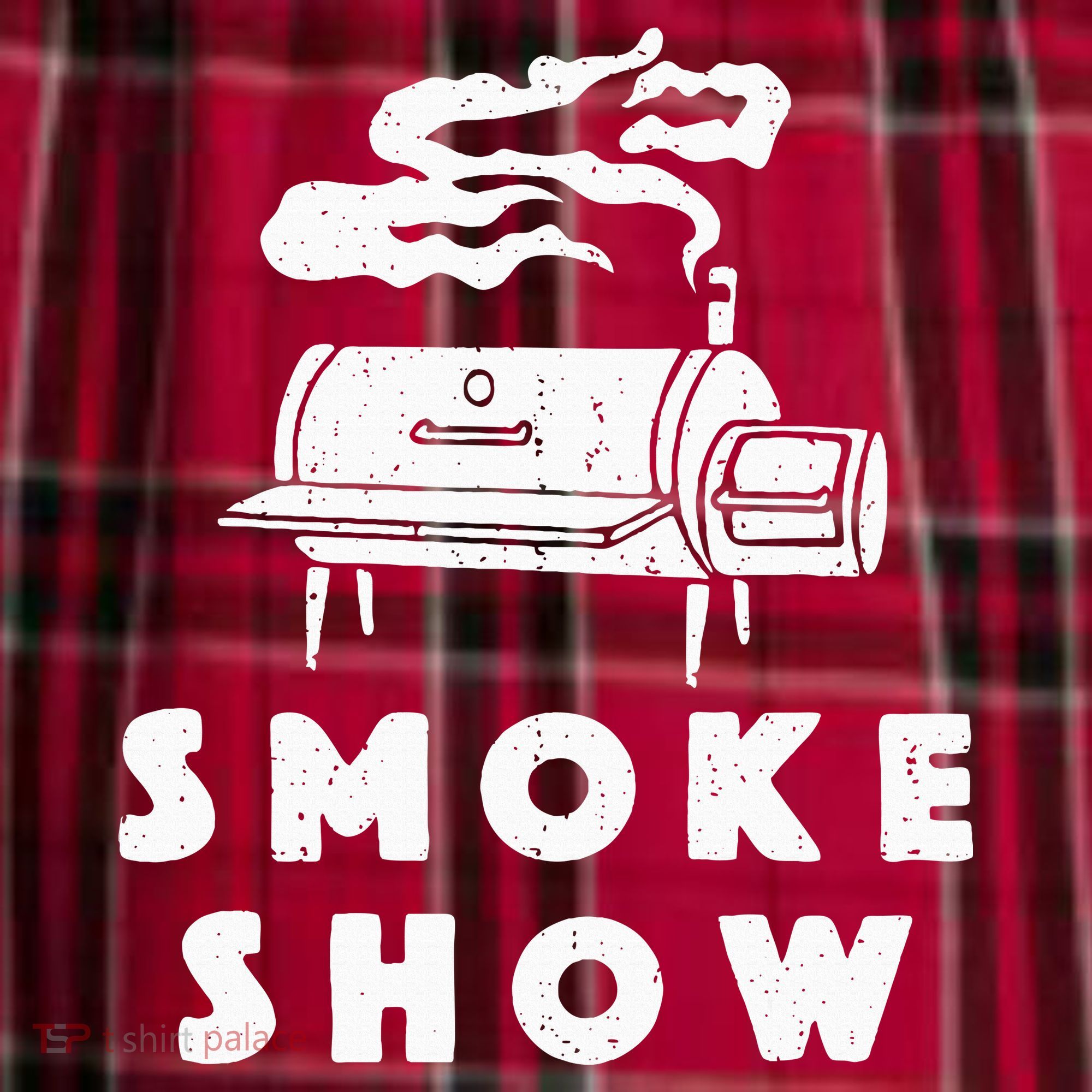 Smoke Show Funny BBQ Grilling Meat Grill Burnt Ends Barbecue Women's Flannel Plaid Pajama Pants