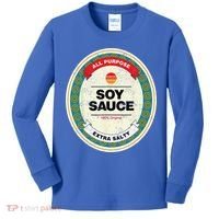 Soy Sauce Funny Halloween Costume Kids Long Sleeve Shirt thumb 0