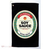 Soy Sauce Funny Halloween Costume Golf Towel thumb 0
