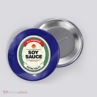 Soy Sauce Funny Halloween Costume Button thumb 0