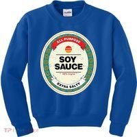 Soy Sauce Funny Halloween Costume Kids Sweatshirt thumb 0