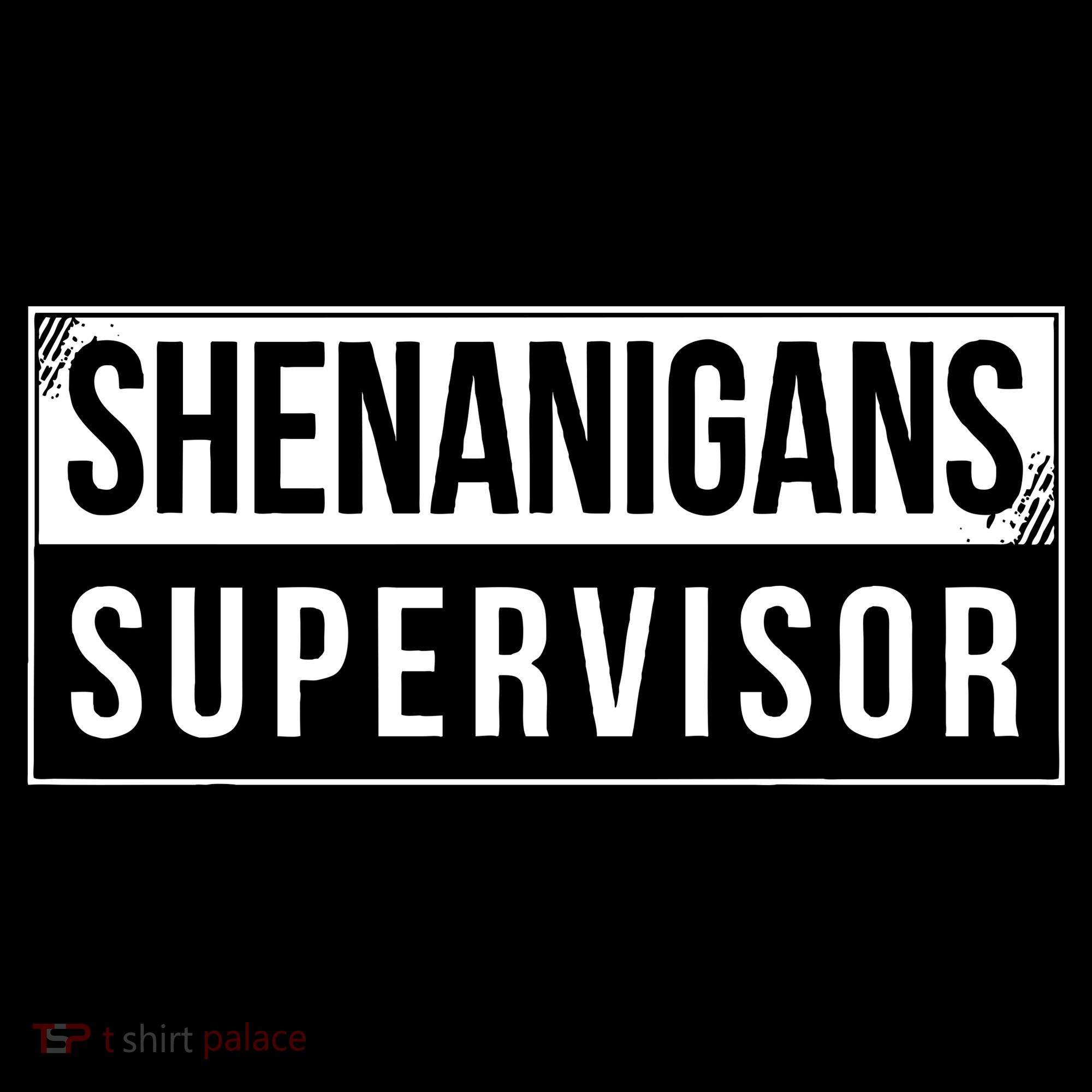 Shenanigans Supervisor Funny St Patricks Day Apron