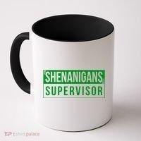 Shenanigans Supervisor Funny St Patricks Day Coffee Mug thumb 0