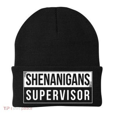Shenanigans Supervisor Funny St Patricks Day Beanie