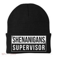 Shenanigans Supervisor Funny St Patricks Day Beanie thumb 0