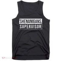 Shenanigans Supervisor Funny St Patricks Day Tank Top thumb 0