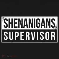 Shenanigans Supervisor Funny St Patricks Day Tank Top thumb 6