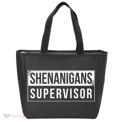 Shenanigans Supervisor Funny St Patricks Day Tote Bag