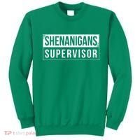 Shenanigans Supervisor Funny St Patricks Day Sweatshirt thumb 0