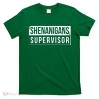 Shenanigans Supervisor Funny St Patricks Day T-Shirt thumb 0