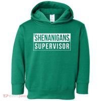 Shenanigans Supervisor Funny St Patricks Day Toddler Hoodie thumb 0