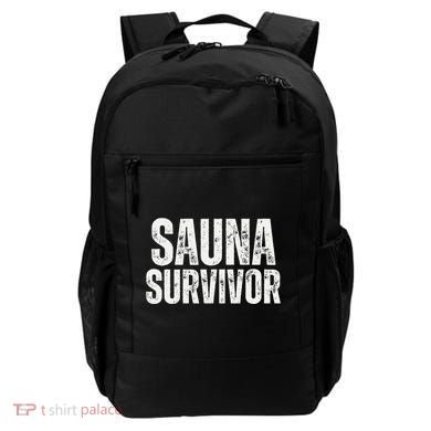 Sauna Survivor Funny For Infrared Sauna Lovers Backpack