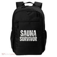 Sauna Survivor Funny For Infrared Sauna Lovers Backpack thumb 0