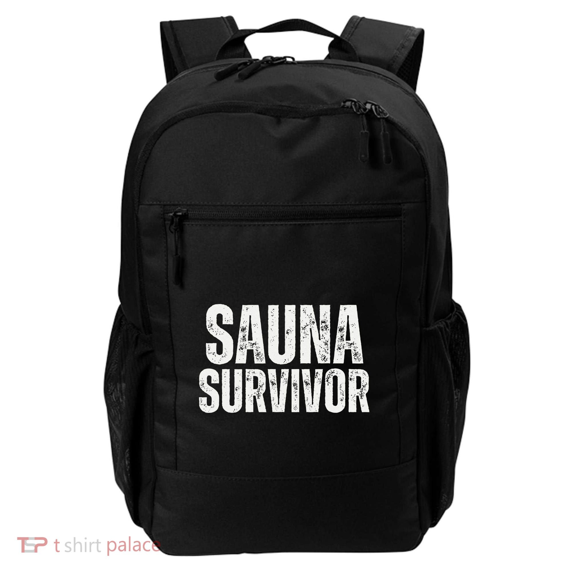 Sauna Survivor Funny For Infrared Sauna Lovers Backpack