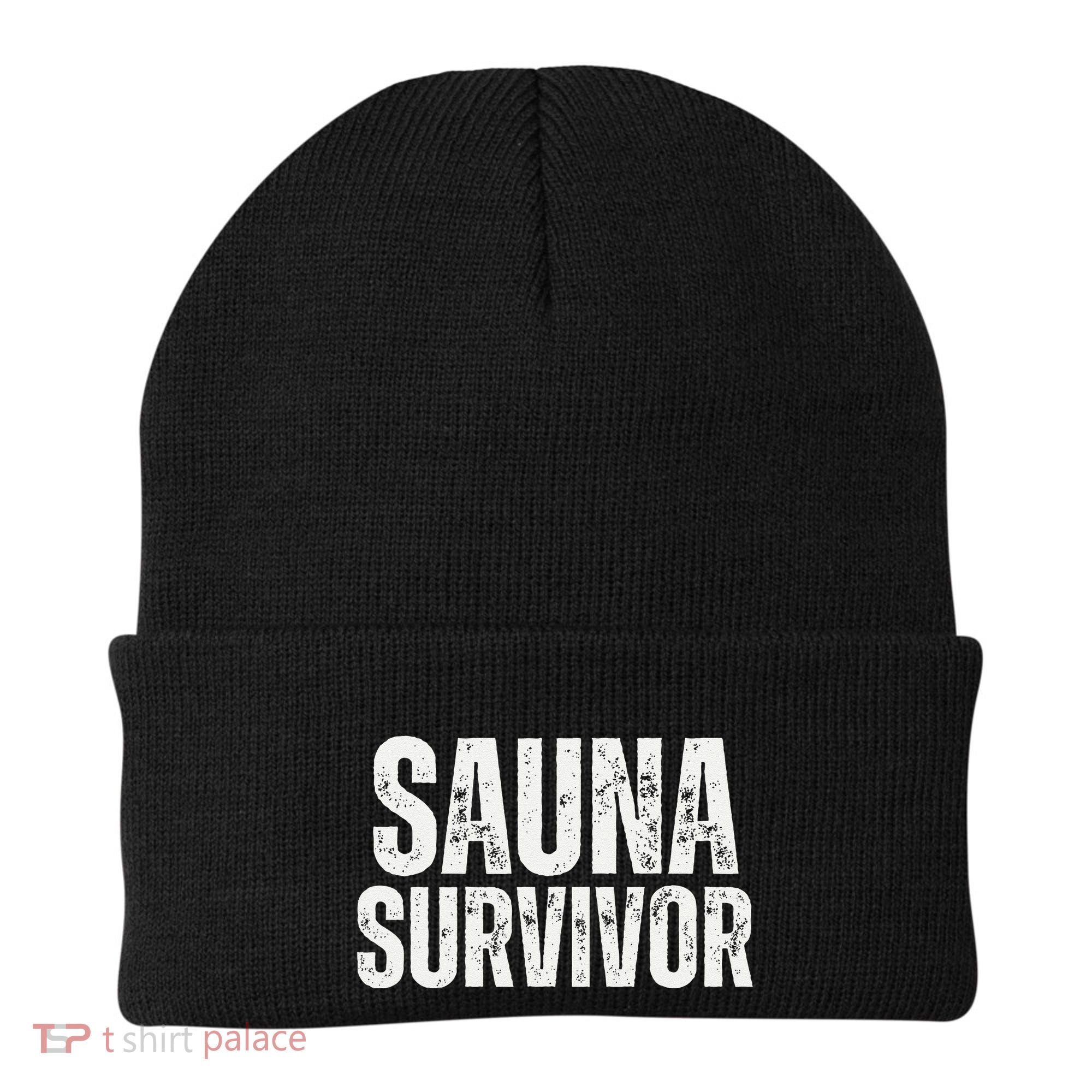 Sauna Survivor Funny For Infrared Sauna Lovers Beanie