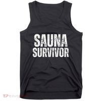 Sauna Survivor Funny For Infrared Sauna Lovers Tank Top thumb 0