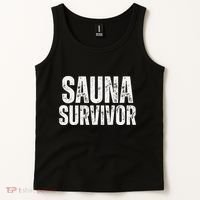 Sauna Survivor Funny For Infrared Sauna Lovers Tank Top thumb 2