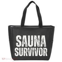 Sauna Survivor Funny For Infrared Sauna Lovers Tote Bag thumb 0