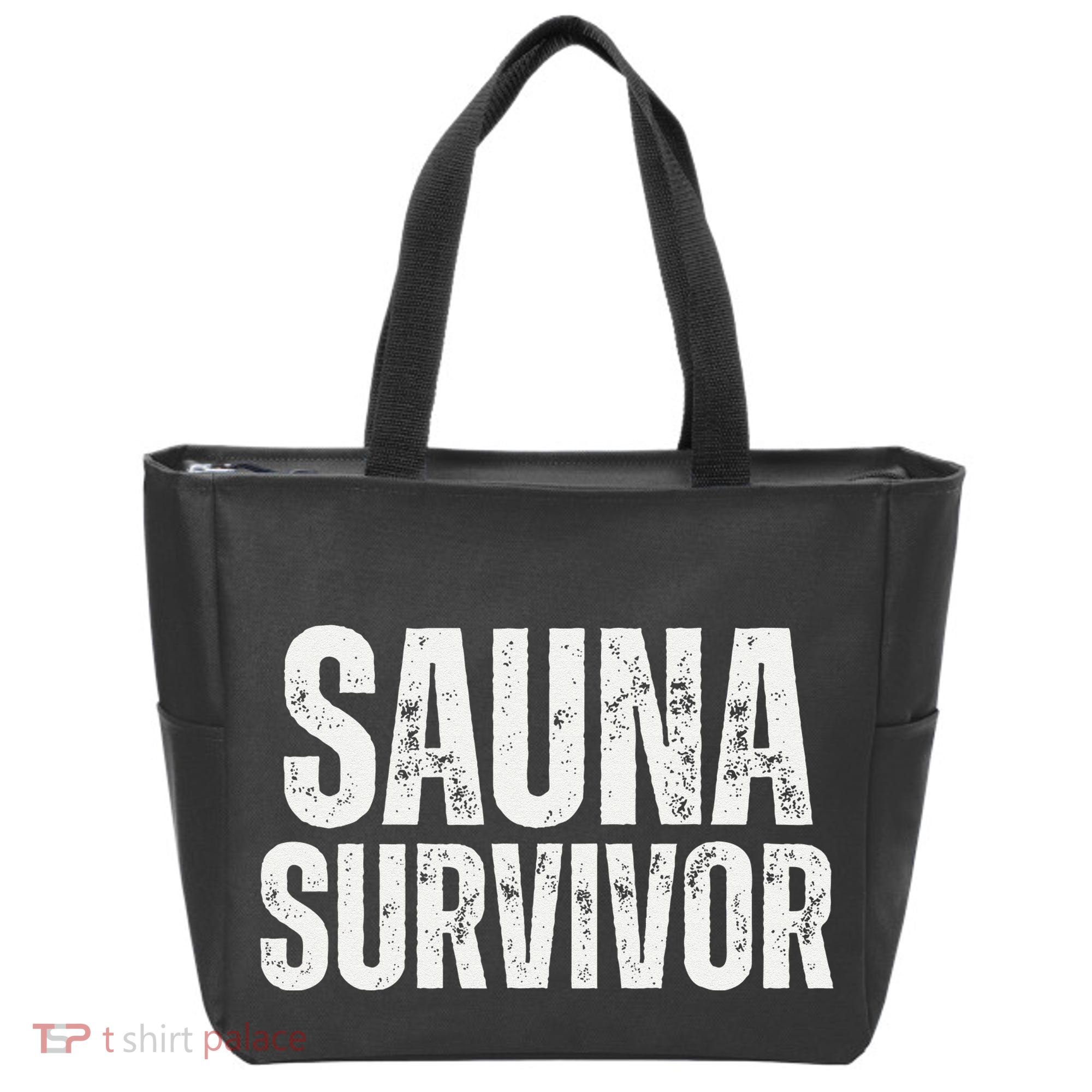 Sauna Survivor Funny For Infrared Sauna Lovers Tote Bag