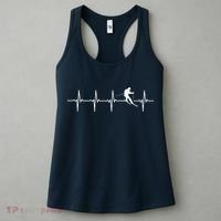 Skiing sport funny Ski Heartbeat gift for skiers Women's Tank Top thumb 3