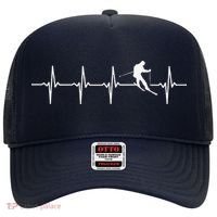 Skiing sport funny Ski Heartbeat gift for skiers Hat thumb 0