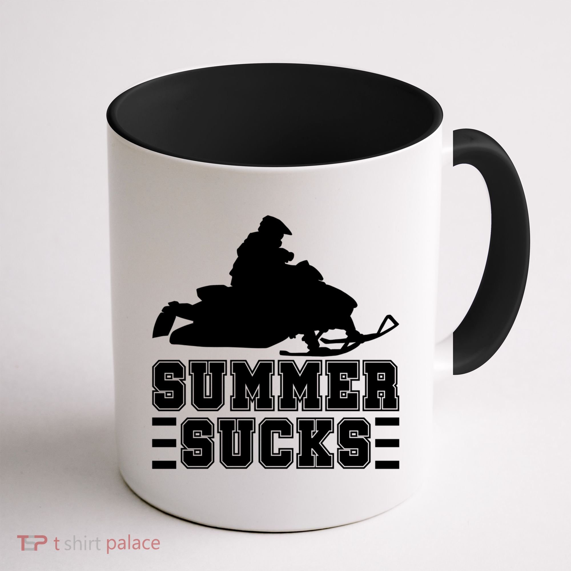 Summer Sucks! Funny Braap Snowmobile Rider Wintersport Quote Gift Coffee Mug