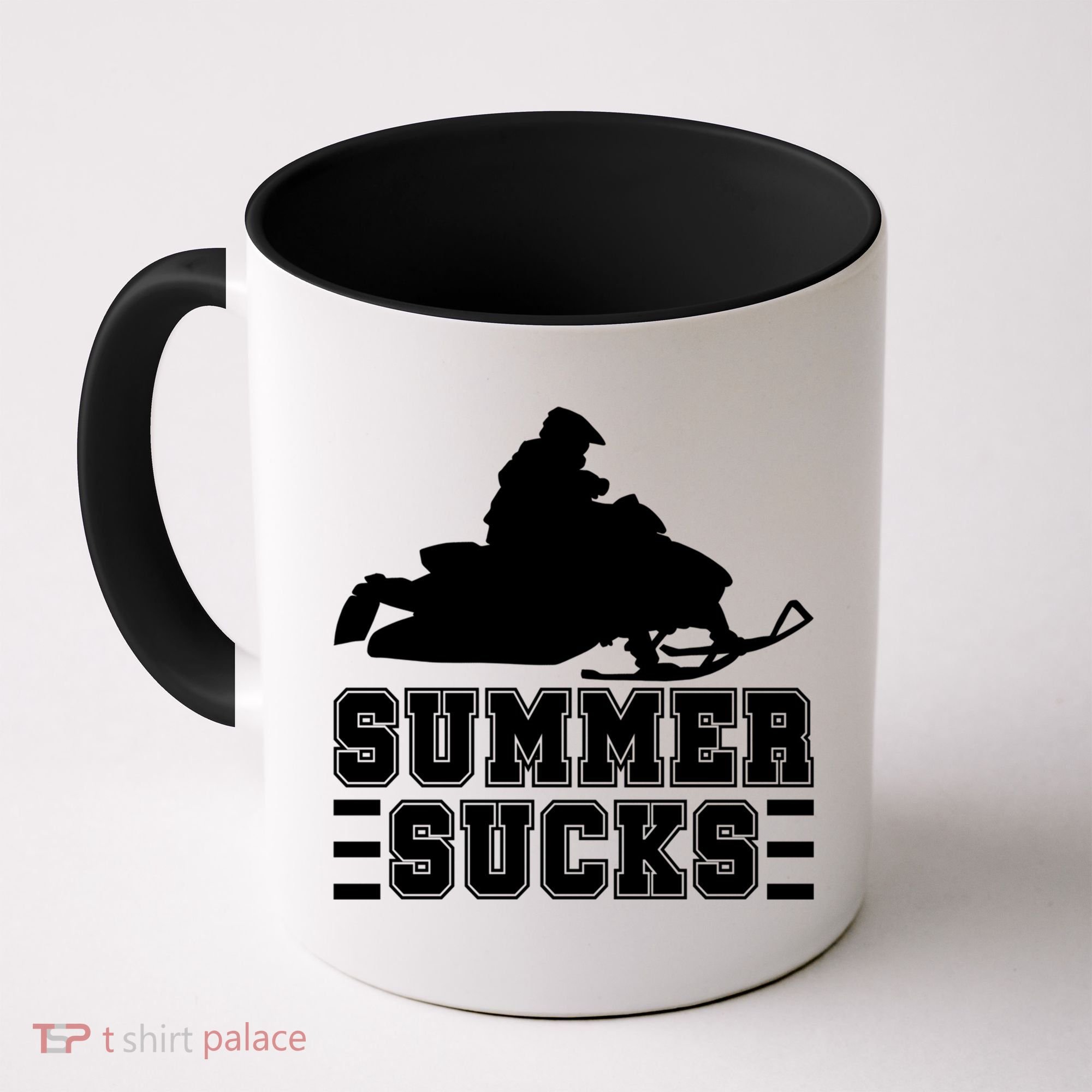Summer Sucks! Funny Braap Snowmobile Rider Wintersport Quote Gift Coffee Mug