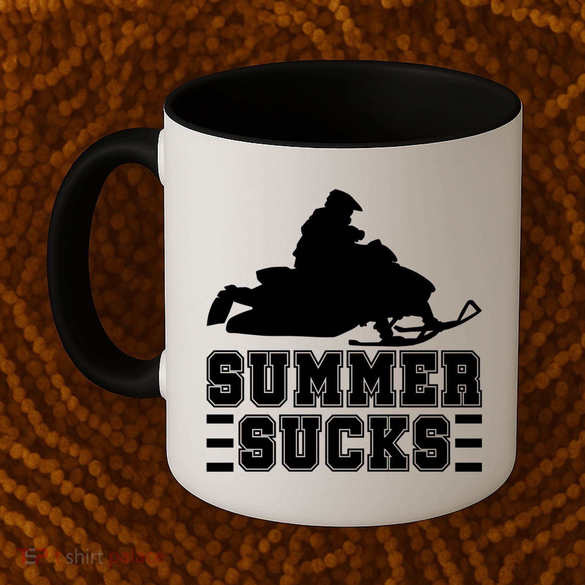 Summer Sucks! Funny Braap Snowmobile Rider Wintersport Quote Gift Coffee Mug