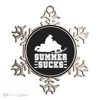 Summer Sucks! Funny Braap Snowmobile Rider Wintersport Quote Gift Ornament thumb 0
