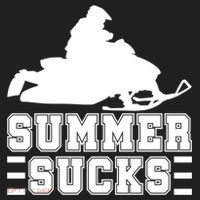 Summer Sucks! Funny Braap Snowmobile Rider Wintersport Quote Gift Hat thumb 2