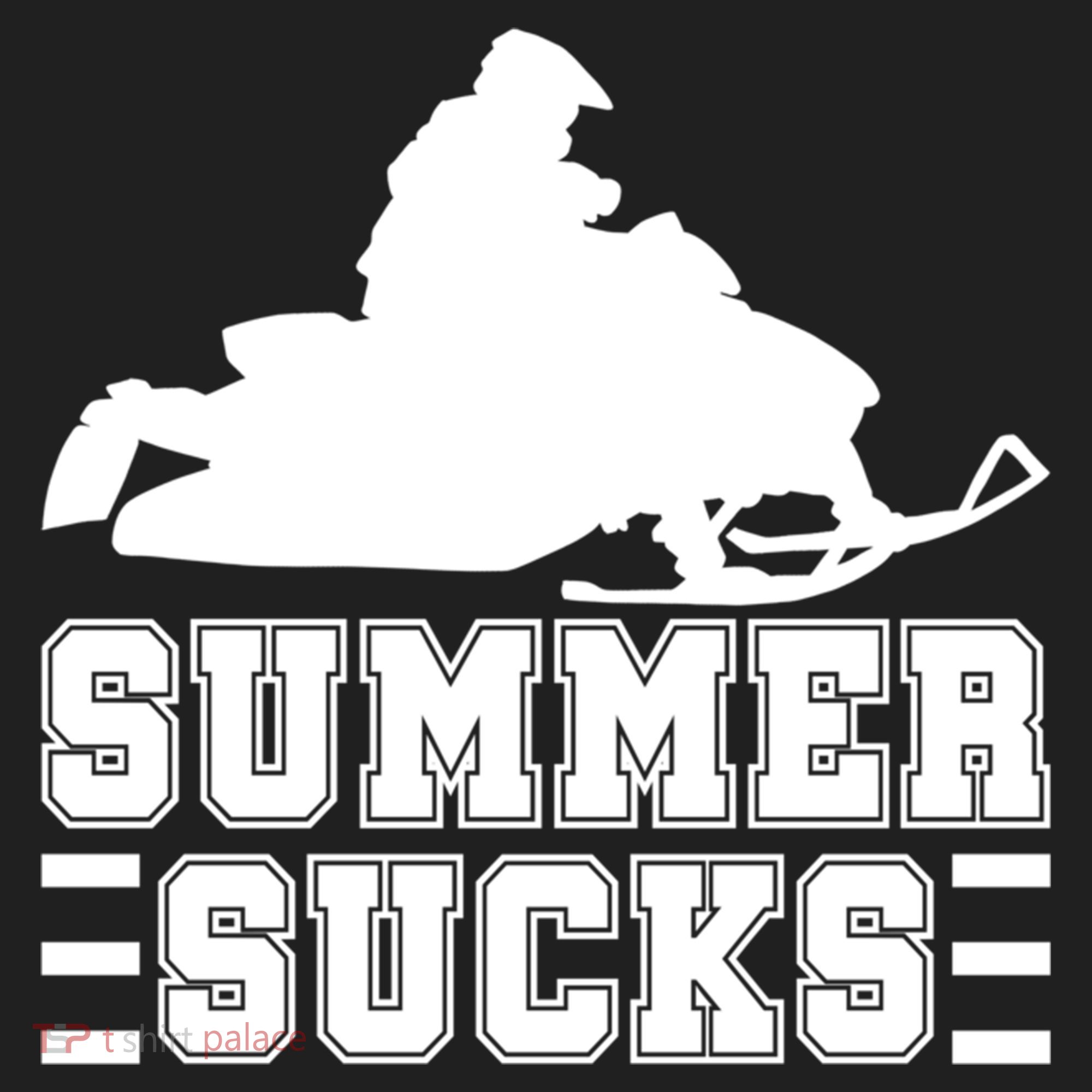 Summer Sucks! Funny Braap Snowmobile Rider Wintersport Quote Gift Golf Towel