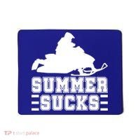 Summer Sucks! Funny Braap Snowmobile Rider Wintersport Quote Gift Mousepad thumb 0