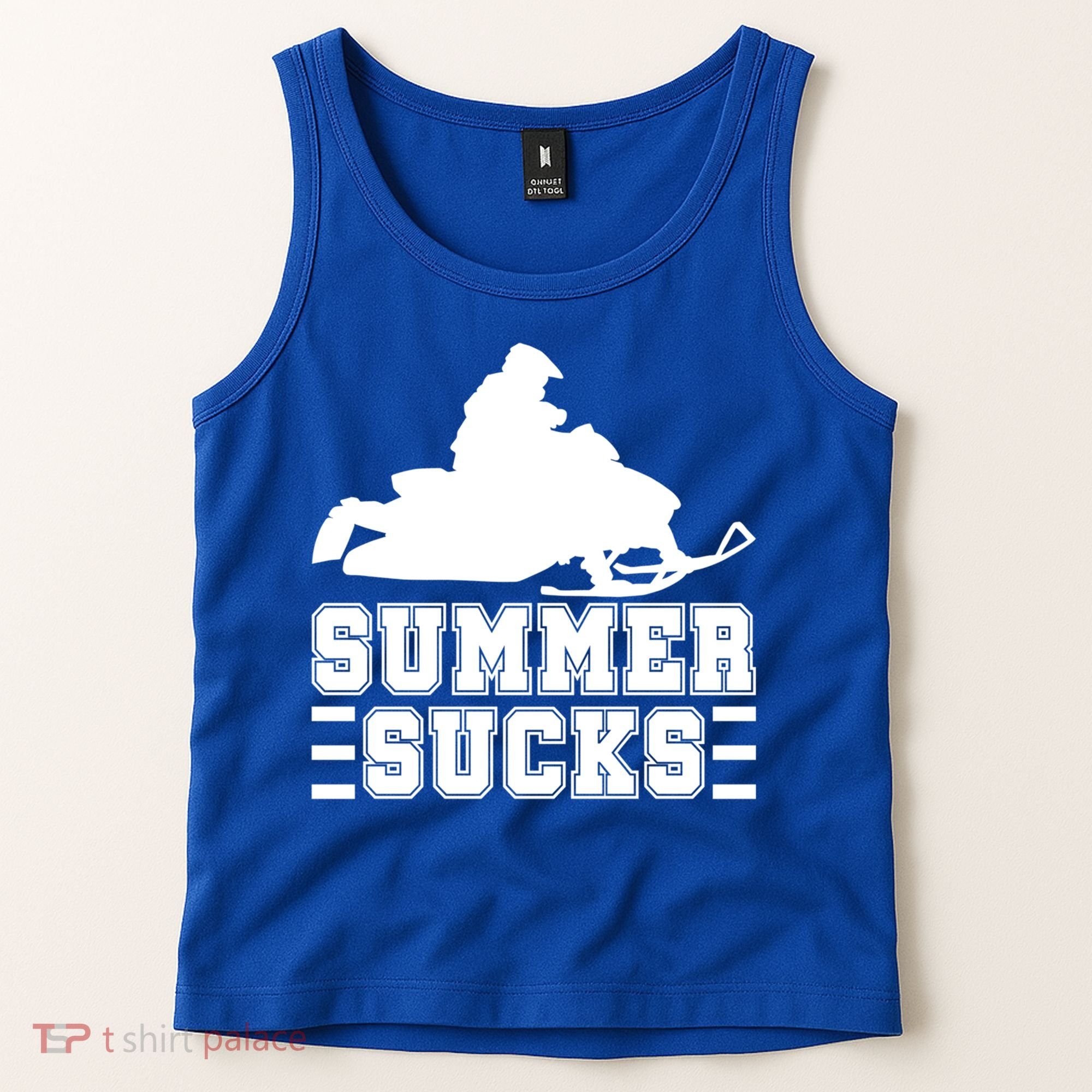 Summer Sucks! Funny Braap Snowmobile Rider Wintersport Quote Gift Tank Top