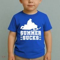 Summer Sucks! Funny Braap Snowmobile Rider Wintersport Quote Gift Toddler T-Shirt thumb 2