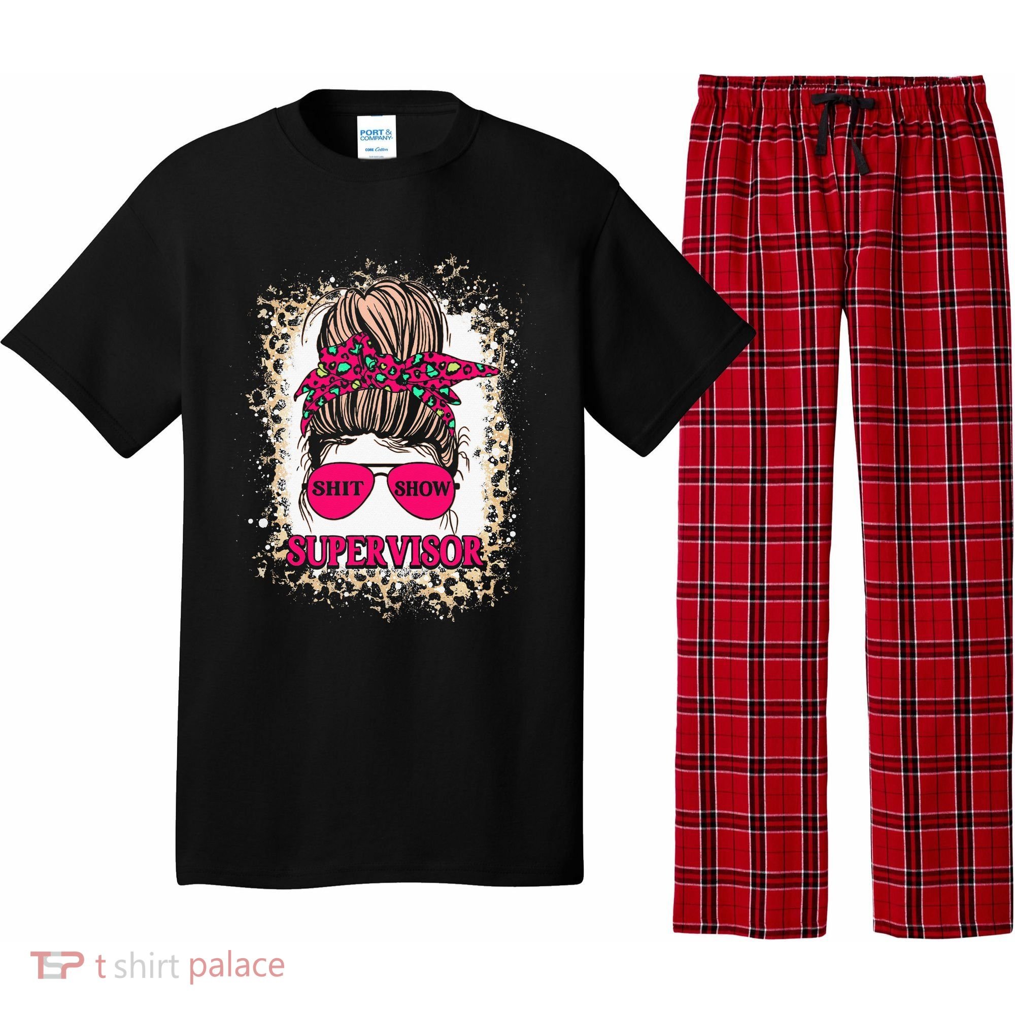 Shitshow Supervisor Funny Mom Boss Manager Teacher Pajama Set