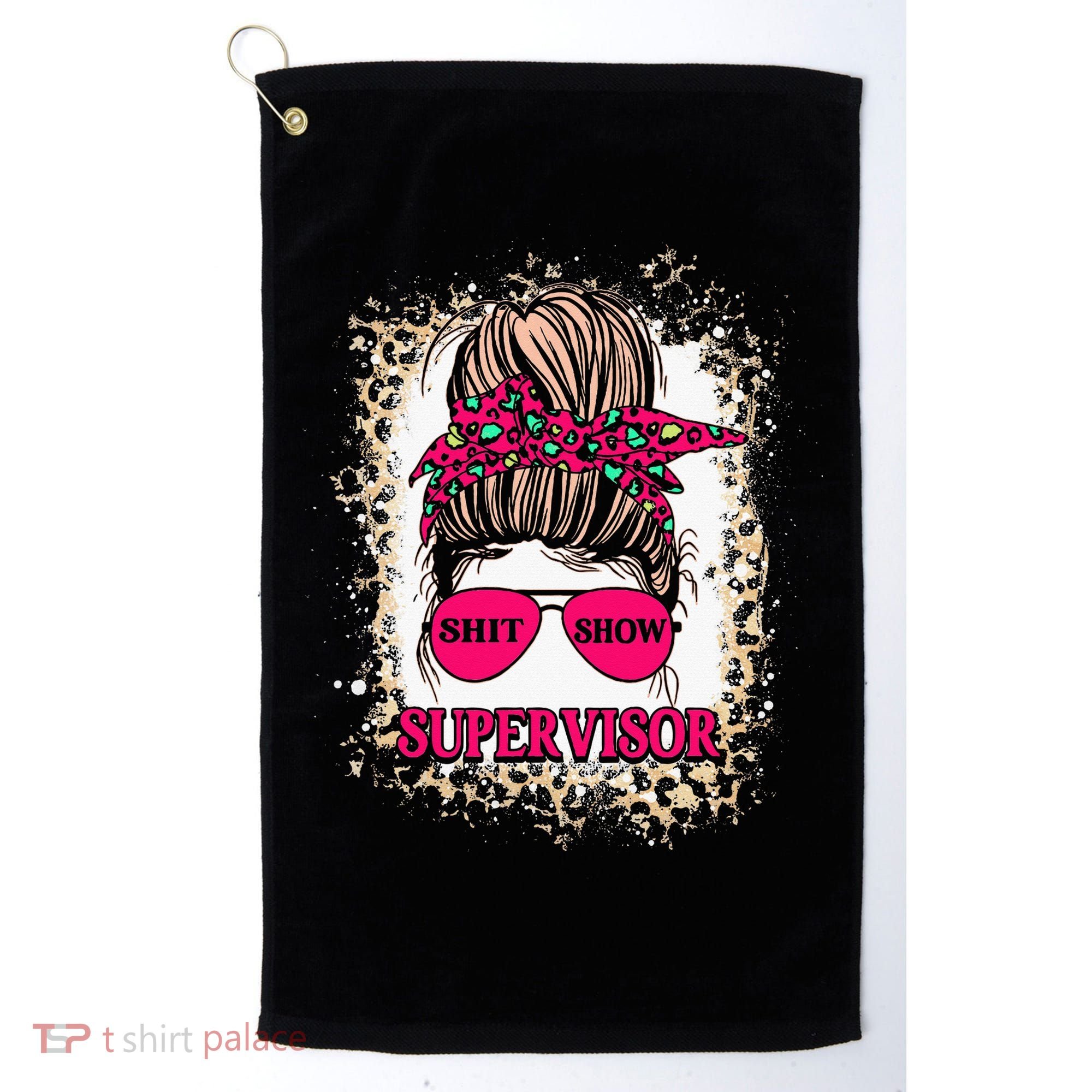 Shitshow Supervisor Funny Mom Boss Manager Teacher Golf Towel