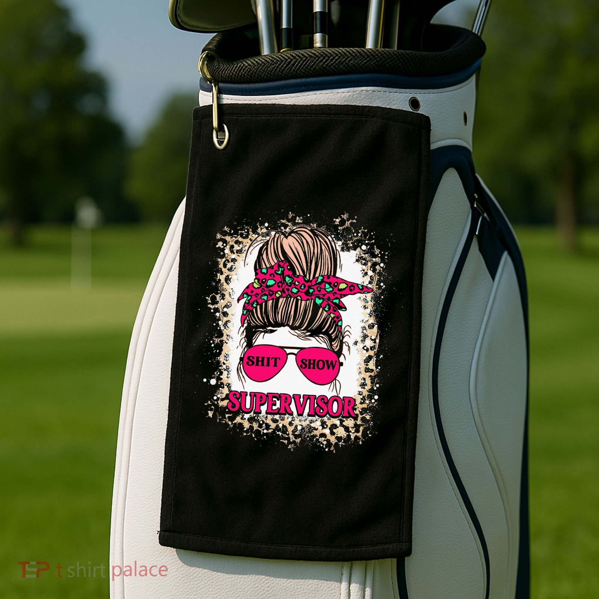 Shitshow Supervisor Funny Mom Boss Manager Teacher Golf Towel