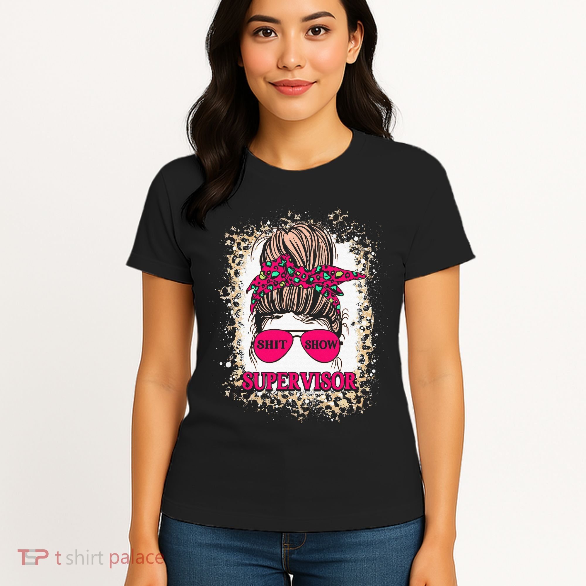 Shitshow Supervisor Funny Mom Boss Manager Teacher Women's T-Shirt