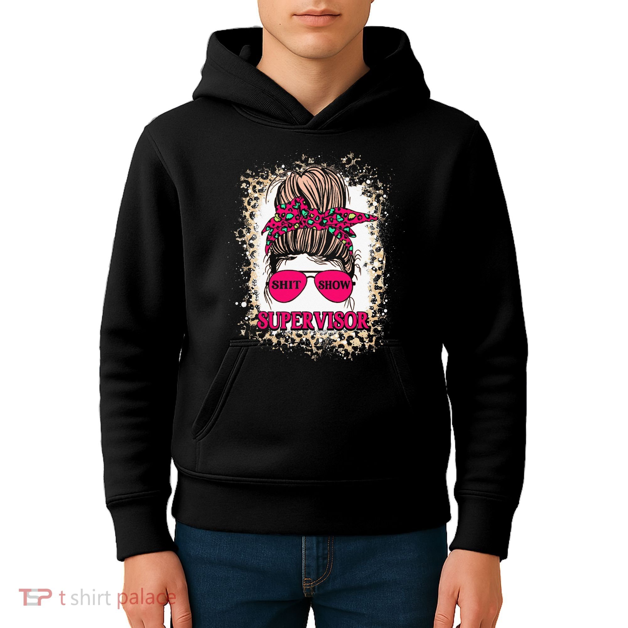 Shitshow Supervisor Funny Mom Boss Manager Teacher Kids Hoodie