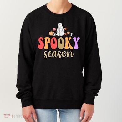 Spooky Season Floral Hippie Ghost Women's Sweatshirt