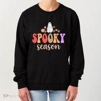 Spooky Season Floral Hippie Ghost Women's Sweatshirt thumb 0