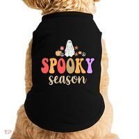 Spooky Season Floral Hippie Ghost Doggie Tank thumb 0