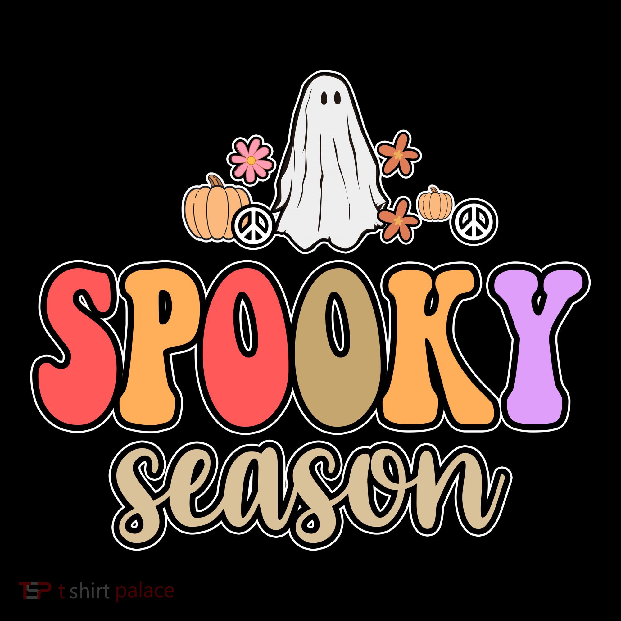 Spooky Season Floral Hippie Ghost Coffee Mug